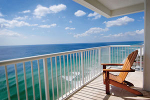 beach panama majestic towers florida resort balcony overlooking gulf